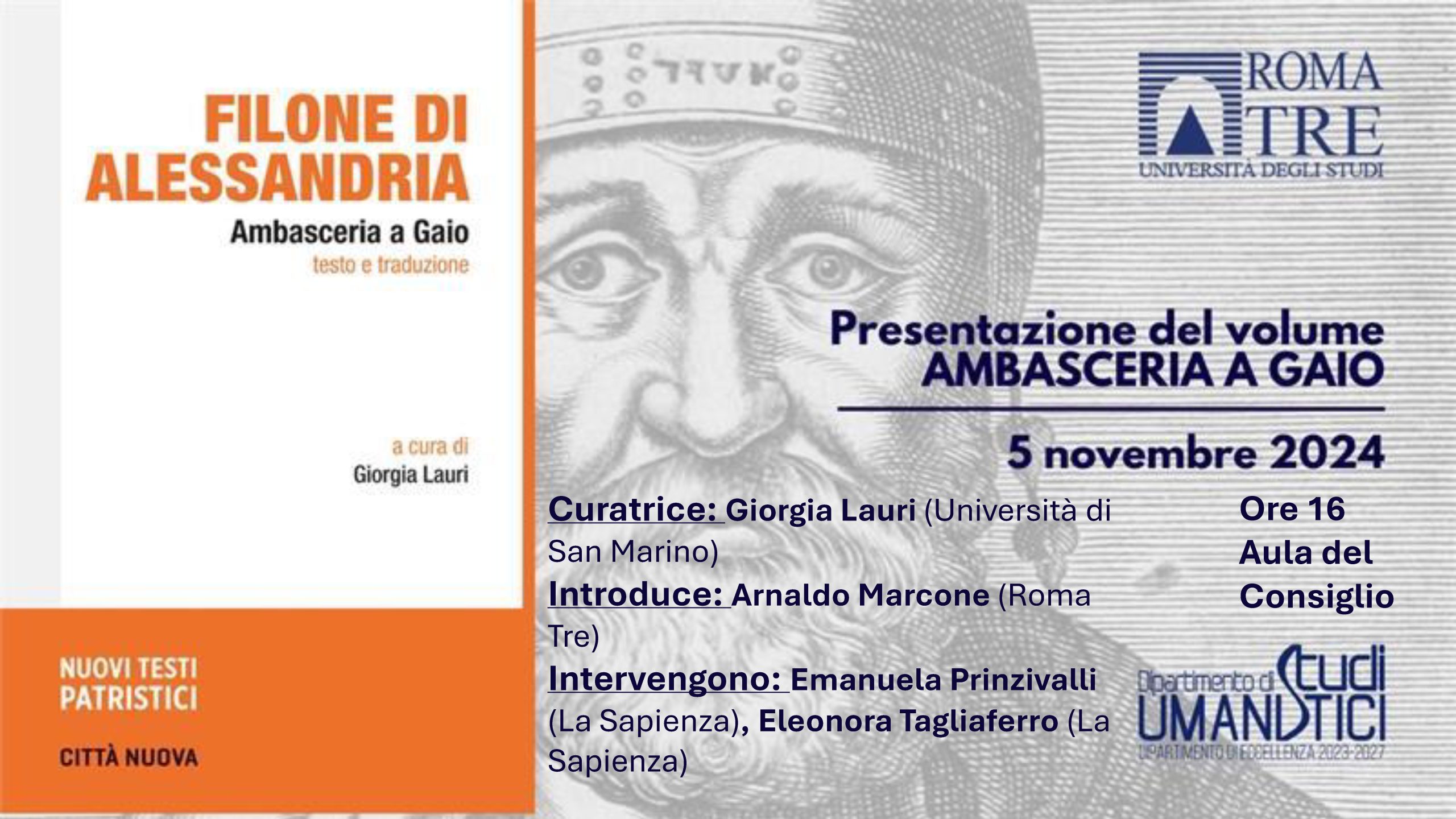 Presentazione del volume «Ambasceria a Gaio»